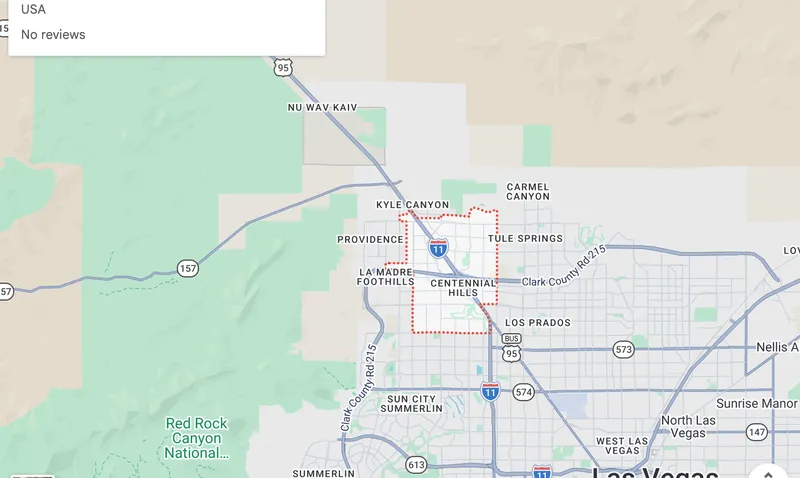 Map of Centennial Hills, Nevada