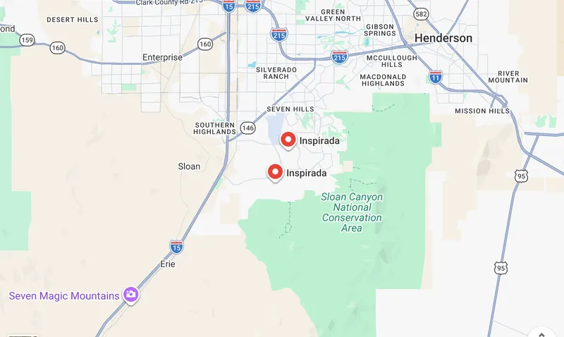 Map of Inspirada, Nevada