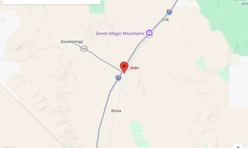 Map of Jean & Primm, Nevada