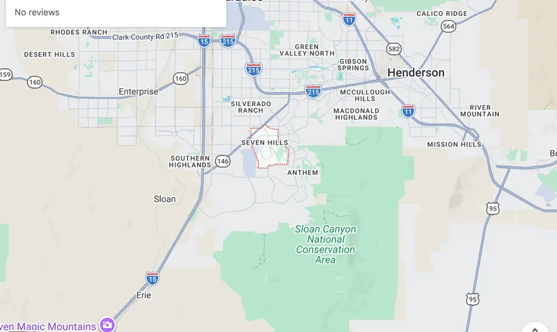 Map of Seven Hills, Nevada